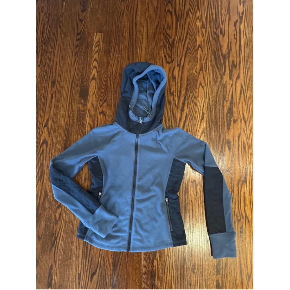 Abercrombie & Fitch Women's Blue Hooded Jacket